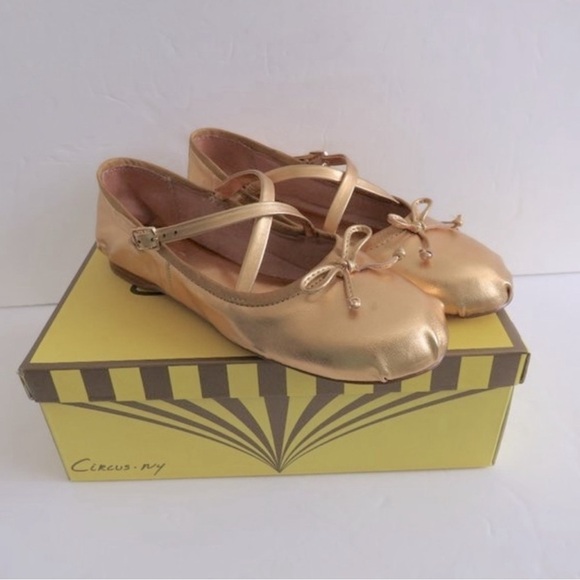 Anthropologie Circus Ny by Sam Edelman Zuri Satin Cross-Strap Ballet Flats 9M - Picture 12 of 15